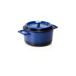 WAS Germany Cocotte Gusseisen blau