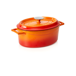 WAS Germany Bräter Gusseisen orange