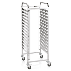 WAS Germany GN Regalwagen Chromnickelstahl 2/1 