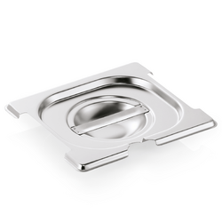 WAS Germany GN Deckel mit Löffelaussparung Chromnickelstahl 1/6 