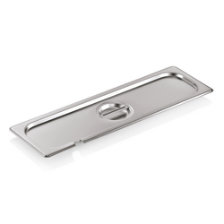 WAS Germany GN Deckel mit Löffelaussparung Chromnickelstahl 18/8 2/4 