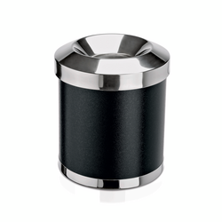 WAS Germany Papierkorb Stahl / Stahlblech / Stahldraht schwarz