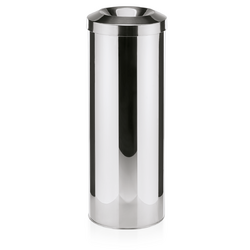 WAS Germany Papierkorb Edelstahl edelstahl