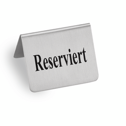 WAS Germany Reserviertschild Edelstahl 