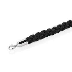 WAS Germany Verbindungskordel Polyester, verchromt schwarz