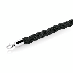 WAS Germany Verbindungskordel Edelstahl, Polyester, verchromt schwarz