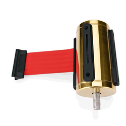 WAS Germany Gurtband Edelstahl rot