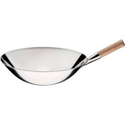 Stalgast Wok aus poliertem Edelstahl, Ø 40 cm