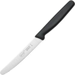 Sanelli Lario Steak- und Tomatenmesser, Griff schwarz, Klingenlänge 11 cm