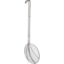 Back- / Frittierlöffel aus Chromstahl, Ø 16 cm, Stiellänge 47 cm