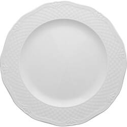 6 Gourmetteller von Lubiana, Porzellan, weiß, Serie Aphrodite, Ø 270 mm