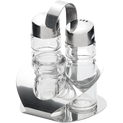 Menage 3-teilig, Salz/Pfeffer/Zahnstocher, Höhe 115 mm