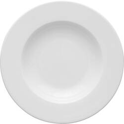 6 tiefe Teller aus Porzellan, weiß, Serie Versailles, Ø 225 mm