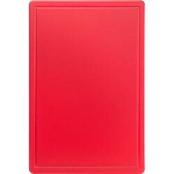 Schneidbrett, HACCP, Farbe rot, 600 x 400 x 18 mm (BxTxH)
