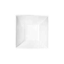 Stalgast 4 Schüsseln, eckig, reinweißes Hotelporzellan, Serie Isabell, 120 x 120 mm