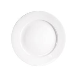 Stalgast 4 flache Teller, reinweißes Hotelporzellan, Serie Isabell, Ø 240 mm