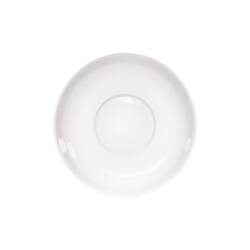 Stalgast 12 Suppen-Untertassen, groß, reinweißes Hotelporzellan, Serie Isabell, Ø 140 mm