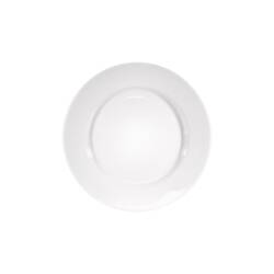 Stalgast 6 flache Teller, reinweißes Hotelporzellan, Serie Isabell, Ø 180 mm