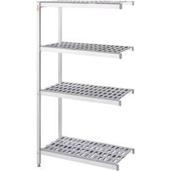 Lagerregal aus Aluminium mit 2 Beinen 859x460x1680 mm (BxTxH)