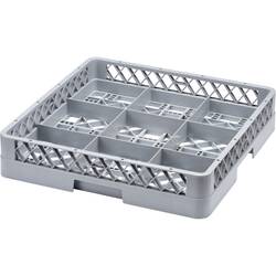 Stalgast Spülkorb für Gläser und Tassen, 9 Fächer, 500 x 500 mm