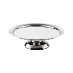 Stalgast Edelstahl Tortenplatte mit Fuss, Ø 300 mm