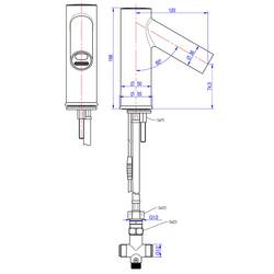 Monolith Premium Sensor-Mischbatterie, 230 V Anschluss