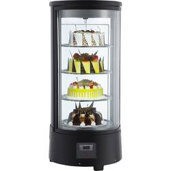 Stalgast Kuchenvitrine PAN5L mit 4 Drehtellern, Umluftkühlung