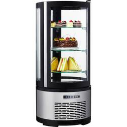 Stalgast Kuchenvitrine Glaze, mit Glasböden und LED-Beleuchtung, 480x480x1030 mm