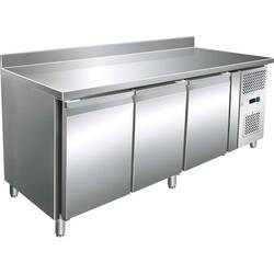 Stalgast, 3-türiger Edelstahl Bäckerei-Tiefkühltisch EN/BN 600x400 mm, 444 Liter