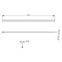 Verbindungsleiste Serie 700ND, niedrig, mittlere Länge
