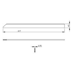 Verbindungsleiste Serie 700ND, hoch, mittlere Länge