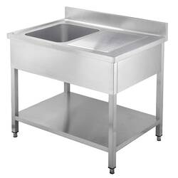 Vaiotec Easyline Spültisch 700 / 1 Becken links und Abtropffläche B:1200