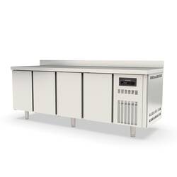 Vaiotec Topline Kühltisch 700 / 4-fach GN1/1 mit 4 Türen & Aufkantung