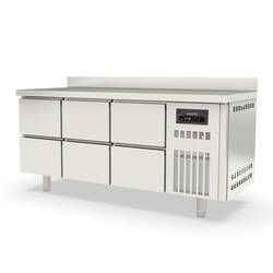Vaiotec Topline Tiefkühltisch 700 / 3-fach GN1/1 mit 6 Schubladen & Aufkantung
