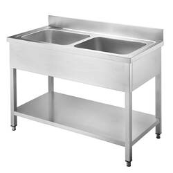 Vaiotec Topline Spültisch 700 / 2 Becken B:1000