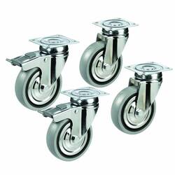 Vaiotec Rollenkit für Arbeitstische & Spültische Easyline