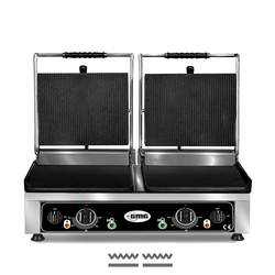 GMG Doppel-Kontaktgrill KG2735DG, oben gerillt & unten glatt, Variante: KG2735DG
