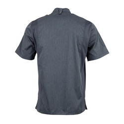 Chef Works Unisex Springfield Leichter Mantel mit kurzen Ärmeln und Reißverschluss Farbe Blau Größe S