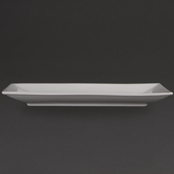 Olympia Whiteware rechteckige Servierteller 31 x 18cm (2 Stück)
