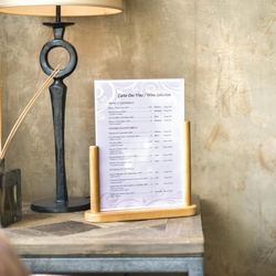 Securit Menühalter Teak A4