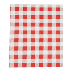 Rot kariertes Pergamentpapier 31x38cm (200 Stück)