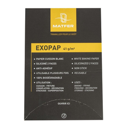 Matfer Bourgeat Exopap-Backpapier 600 x 400mm (500 Stück)