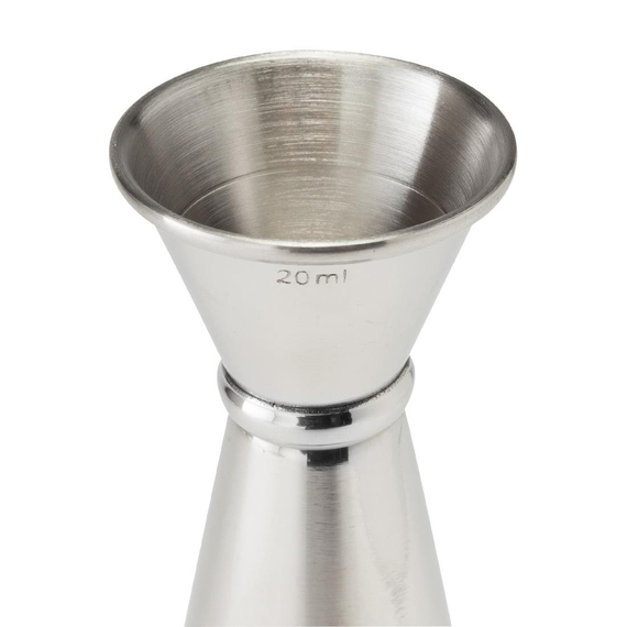 Beaumont Edelstahl Banded Jigger 20ml/40ml