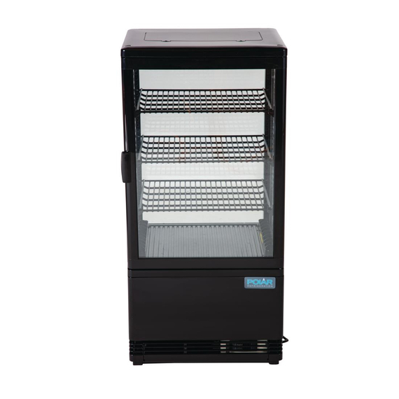 Polar C-Serie Energieeffizienter Display-Kühlschrank Schwarz 68Ltr, Bild 4