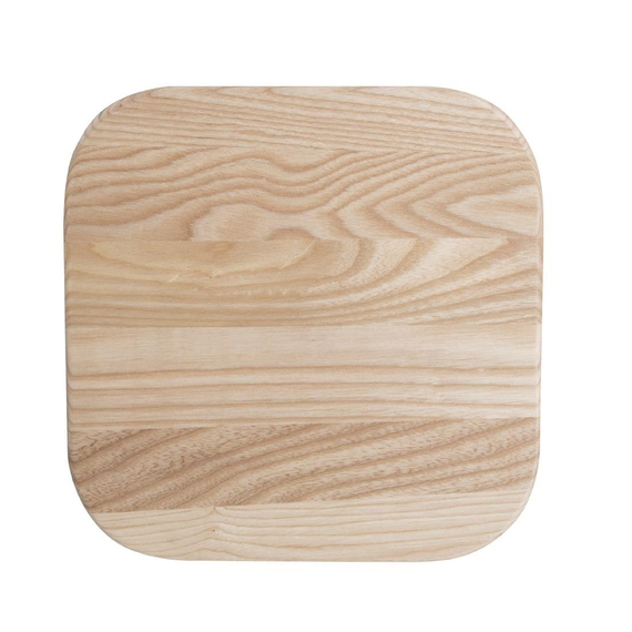 Bolero Cantina niedrige Hocker aus Stahl mit Holzsitz (4 Stück)