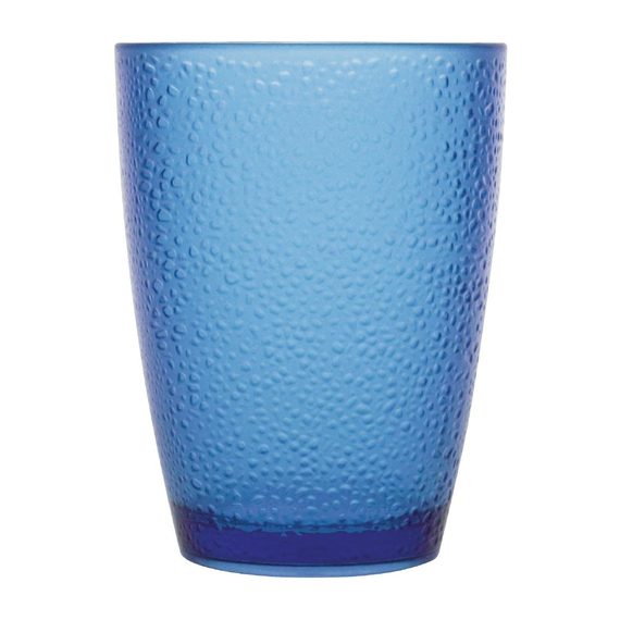 Olympia Kristallon Polycarbonat Becher Pebbled Blau 275ml (6 Stück), Bild 2