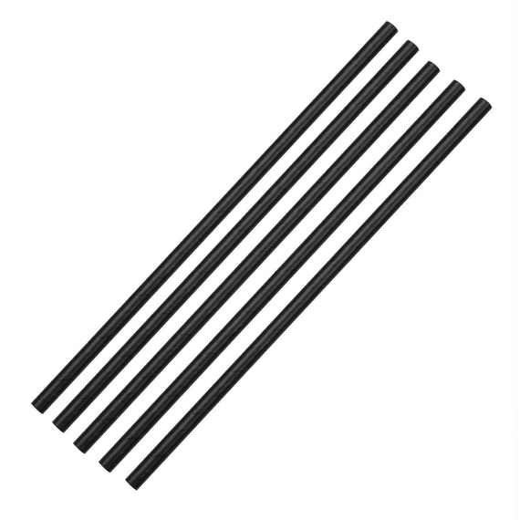 Fiesta Green Kompostierbare Papiertrinkhalme schwarz (250 Stück), Bild 2