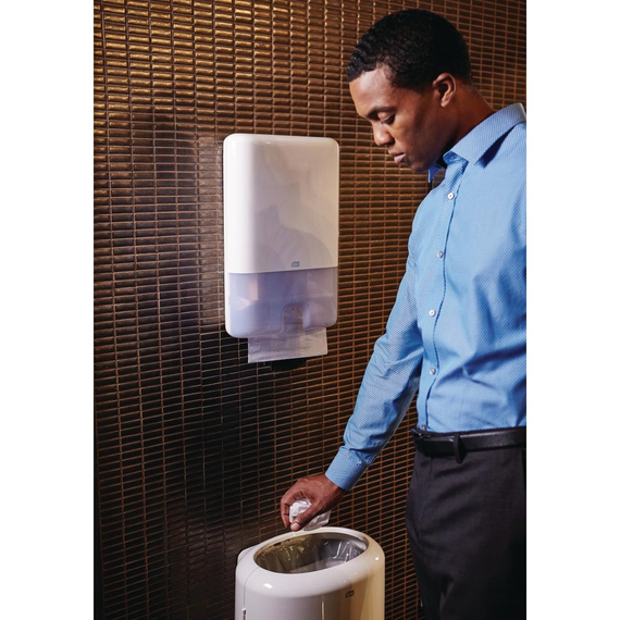 Tork Z-gefaltete Handtücher weiß 1-lagig (12 Stück), Bild 4