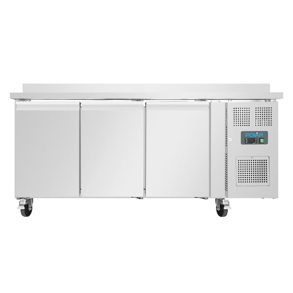 Polar Serie U 3-türiger Edelstahlgefrierschrank mit Spritzschutz 417Ltr, Bild 4