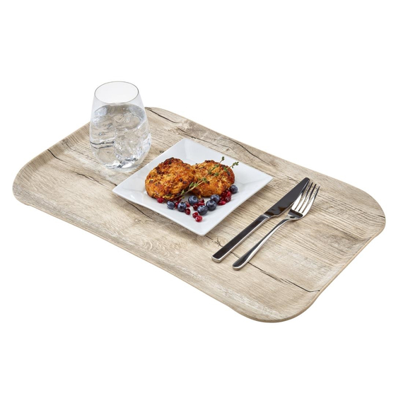 Cambro Versa Tabletts 32x53cm rechteckig rustikales Dekor Eiche hell, Bild 3